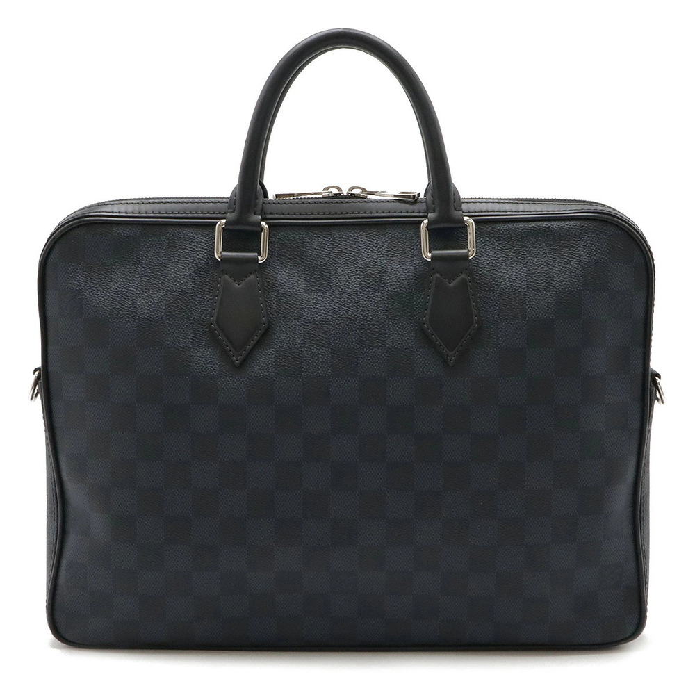 LOUIS VUITTON Damier Cobalt Blue Dandy Business Bag Briefcase Handbag